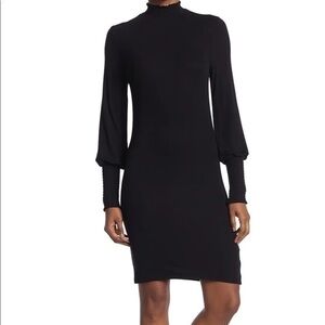 Balloon Sleeve Mini Dress